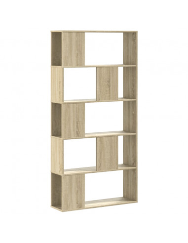 Libreria 5 Ripiani Rovere Sonoma 80,5x23,5x162,5cm Multistrato