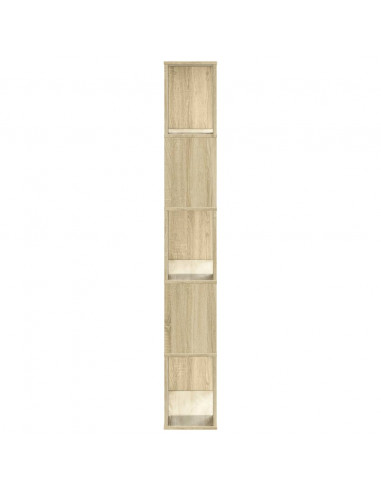 Libreria 5 Ripiani Rovere Sonoma 80,5x23,5x162,5cm Multistrato