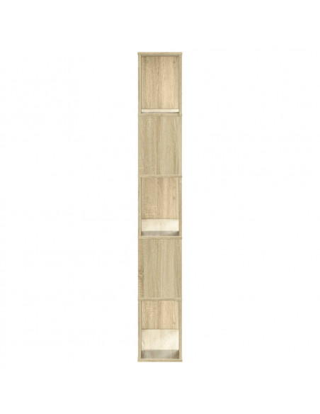 Libreria 5 Ripiani Rovere Sonoma 80,5x23,5x162,5cm Multistrato