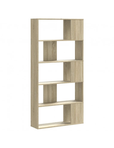Libreria 5 Ripiani Rovere Sonoma 80,5x23,5x162,5cm Multistrato