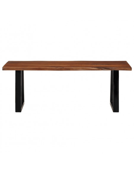 Tavolino Miele 110x55x40 cm in Legno Massello di Acacia