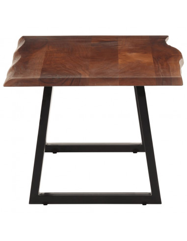 Tavolino Miele 110x55x40 cm in Legno Massello di Acacia