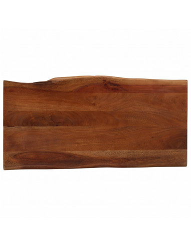 Tavolino Miele 110x55x40 cm in Legno Massello di Acacia