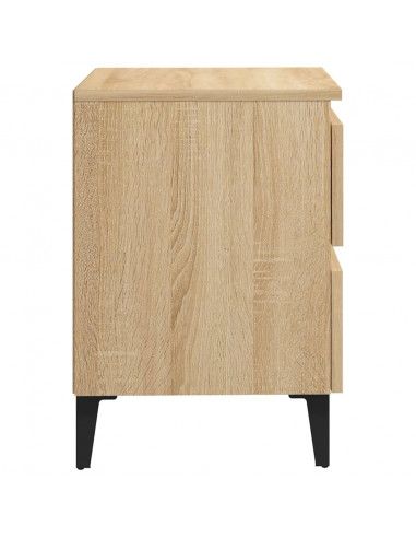 Comodini 2pz Rovere Sonoma 40x35x50 cm in Legno Multistrato