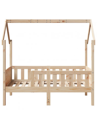 Giroletto Casetta per Bambini 70x140 cm Legno Massello di Pino