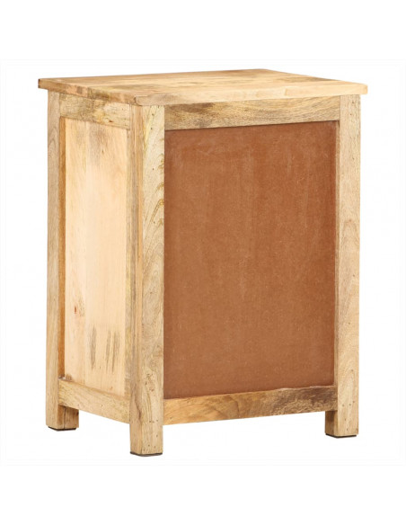 Comodino 45x35x60 cm in Legno Massello di Mango