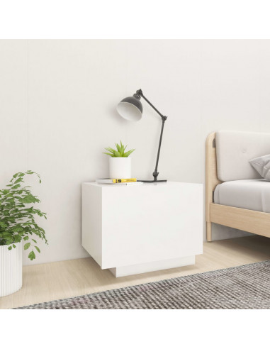 Comodino Bianco 100x35x40 cm in Legno Multistrato