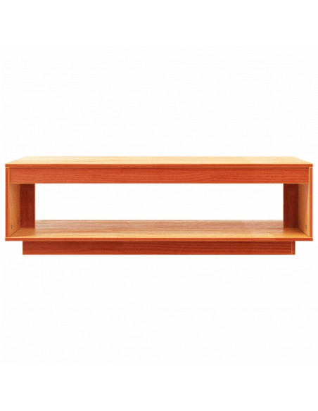 Tavolino da Salotto Marrone Cera 110x50x33,5cm Massello di Pino
