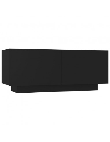 Comodino Nero 100x35x40 cm in Truciolato