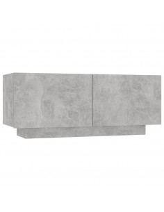 Comodino Grigio Cemento 100x35x40 cm in Truciolato 2