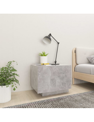 Comodino Grigio Cemento 100x35x40 cm in Truciolato