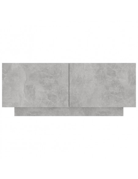 Comodino Grigio Cemento 100x35x40 cm in Truciolato