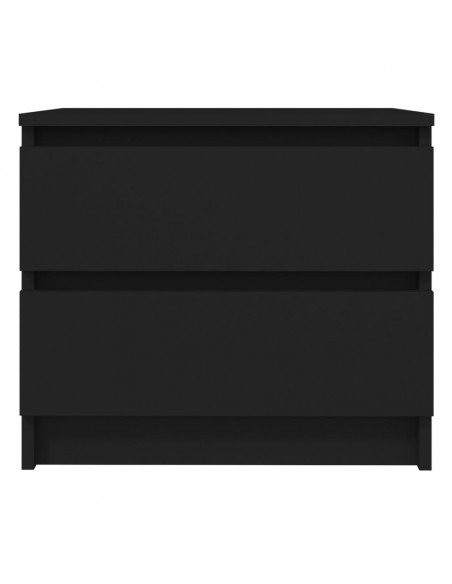 Comodini 2 pz Neri 50x39x43,5 cm in Legno Multistrato