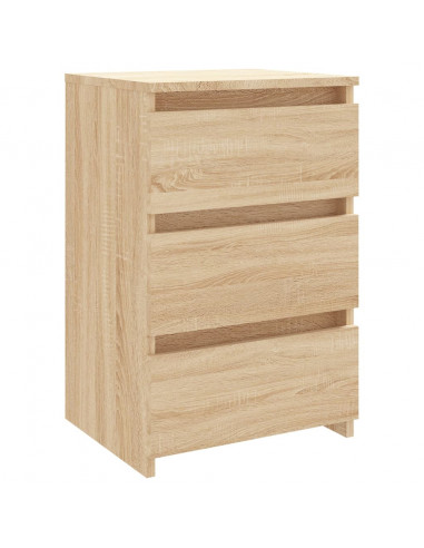 Comodini 2 pz Rovere Sonoma 40x35x62,5 cm in Legno Multistrato