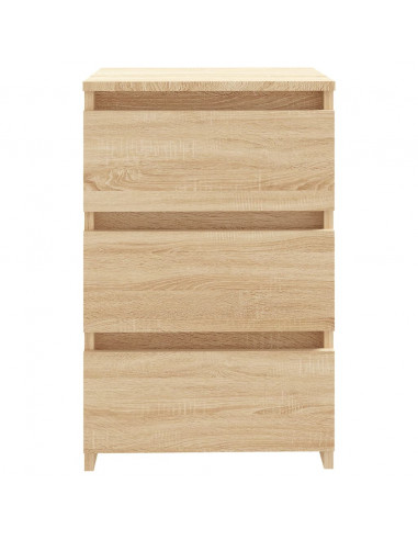 Comodini 2 pz Rovere Sonoma 40x35x62,5 cm in Legno Multistrato