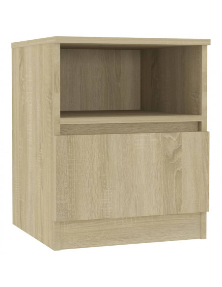 Comodini 2 pz Rovere Sonoma 40x40x50 cm in Legno Multistrato