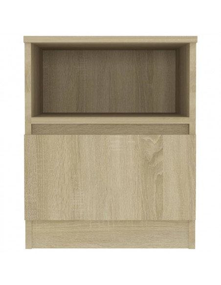 Comodini 2 pz Rovere Sonoma 40x40x50 cm in Legno Multistrato