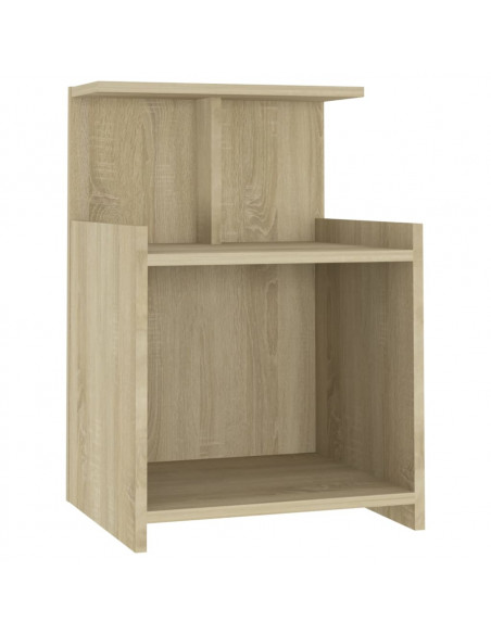 Comodini 2pz Rovere Sonoma 40x35x60 cm in Legno Multistrato