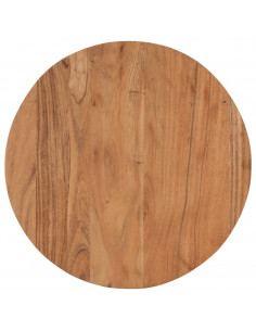 Tavolino Salotto 45x45x35cm in Legno Massello di Acacia e Ferro 2