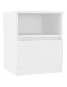 Comodino Bianco 40x40x50 cm in Legno Multistrato 2