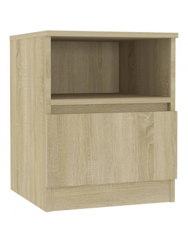 Comodino Rovere Sonoma 40x40x50 cm in Legno Multistrato