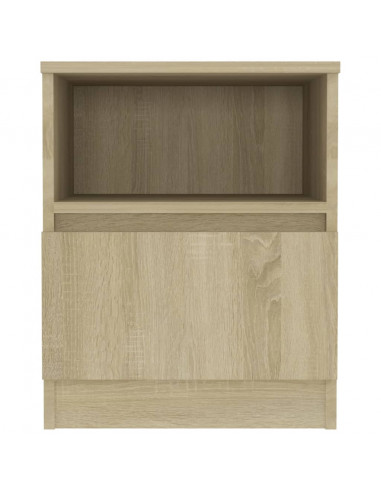 Comodino Rovere Sonoma 40x40x50 cm in Legno Multistrato