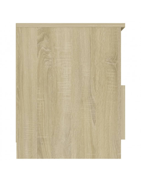 Comodino Rovere Sonoma 40x40x50 cm in Legno Multistrato