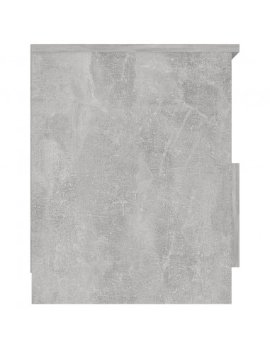 Comodino Grigio Cemento 40x40x50 cm in Legno Multistrato