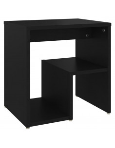 Comodino Nero 40x30x40 cm in Legno Multistrato 2