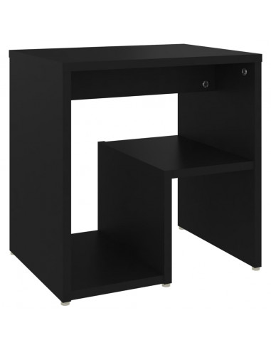Comodino Nero 40x30x40 cm in Legno Multistrato
