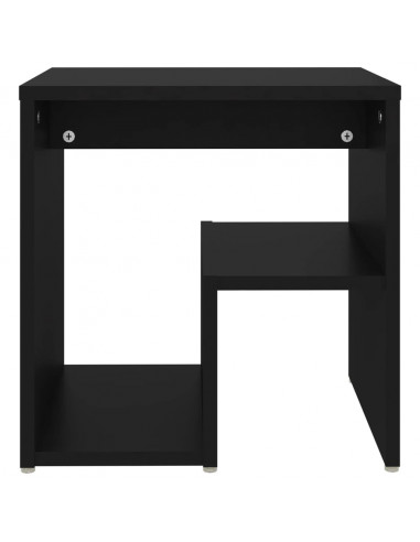 Comodino Nero 40x30x40 cm in Legno Multistrato