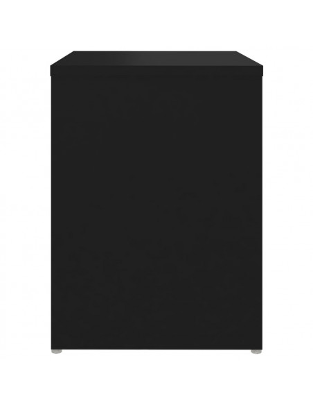 Comodino Nero 40x30x40 cm in Legno Multistrato