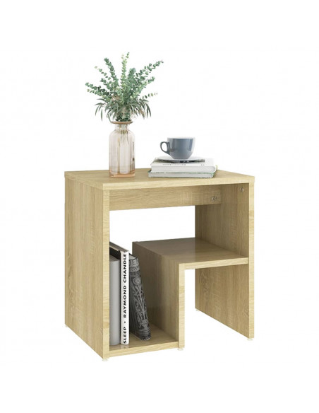 Comodino Rovere Sonoma 40x30x40 cm in Legno Multistrato