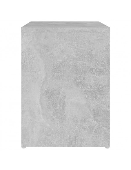 Comodino Grigio Cemento 40x30x40 cm in Legno Multistrato