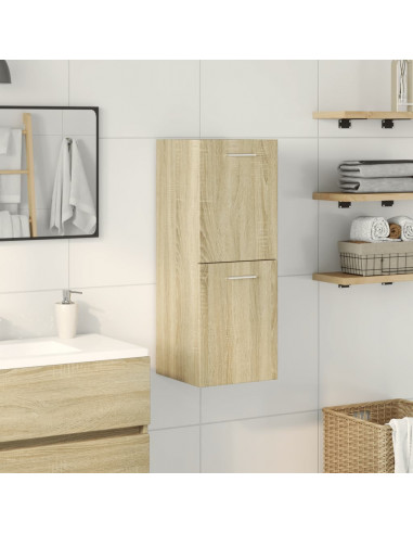 Mobile da Bagno Rovere Sonoma 30x30x80 cm Legno Multistrato