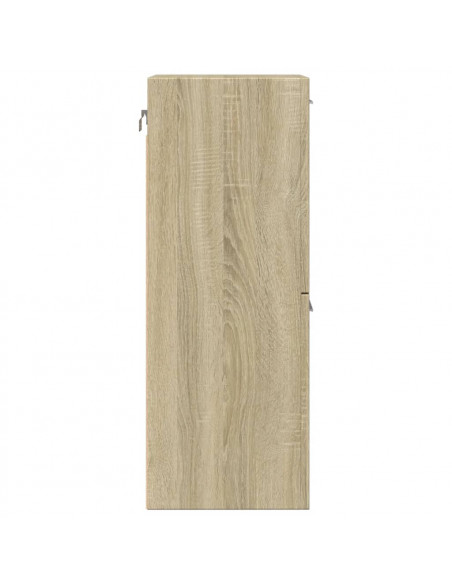 Mobile da Bagno Rovere Sonoma 30x30x80 cm Legno Multistrato
