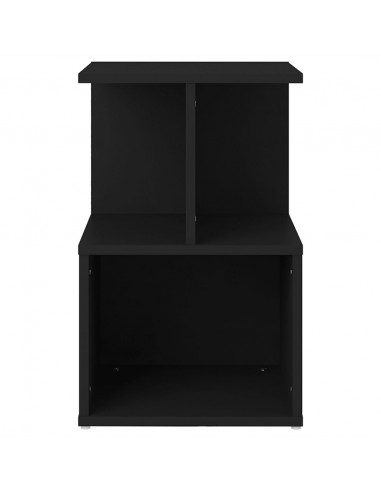 Comodino Nero 35x35x55 cm in Legno Multistrato