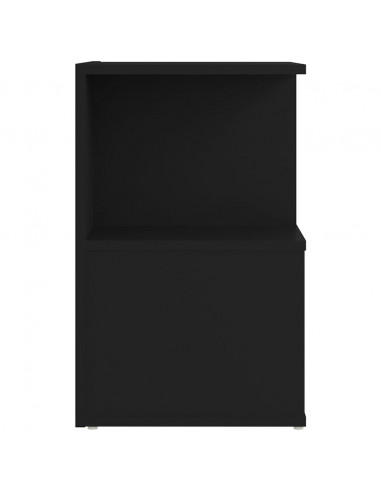 Comodino Nero 35x35x55 cm in Legno Multistrato