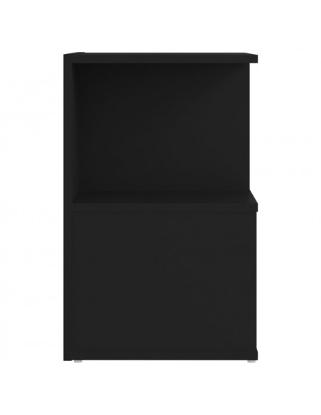 Comodino Nero 35x35x55 cm in Legno Multistrato