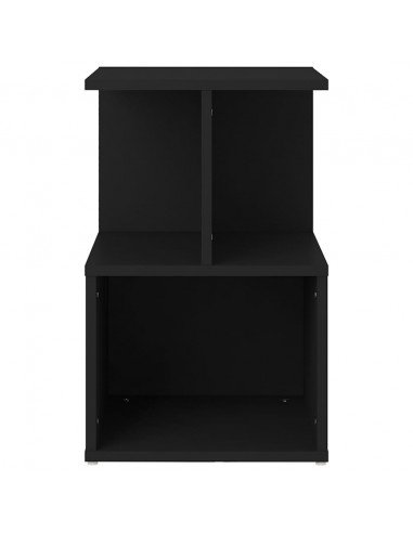 Comodini 2 pz Neri 35x35x55 cm in Legno Multistrato