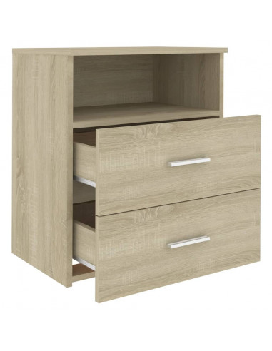 Comodino Rovere Sonoma 50x32x60 cm