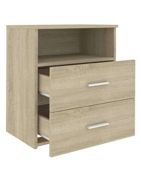 Comodino Rovere Sonoma 50x32x60 cm