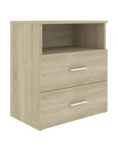 Comodini 2pz Rovere Sonoma 50x32x60 cm