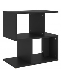 Comodino Nero 50x30x51,5 cm in Legno Multistrato 2