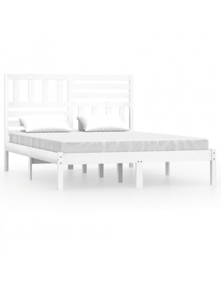 Giroletto Bianco in Legno Massello di Pino 140x200 cm