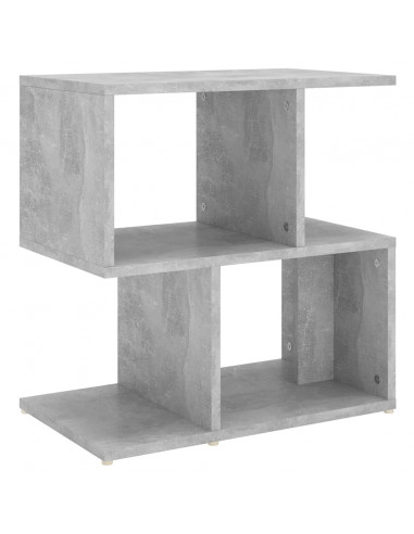 Comodino Grigio Cemento 50x30x51,5 cm in Legno Multistrato