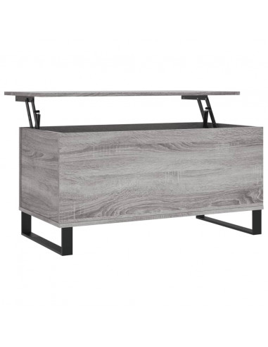 Tavolino Salotto Grigio Sonoma 90x44,5x45 cm Legno Multistrato