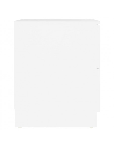 Comodini 2 pz Bianchi 40x40x50 cm in Legno Multistrato