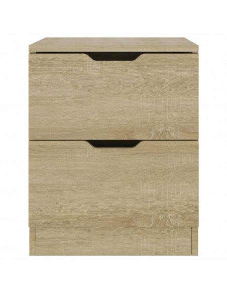 Comodini 2 pz Rovere Sonoma 40x40x50 cm in Legno Multistrato