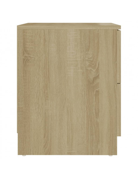 Comodini 2 pz Rovere Sonoma 40x40x50 cm in Legno Multistrato